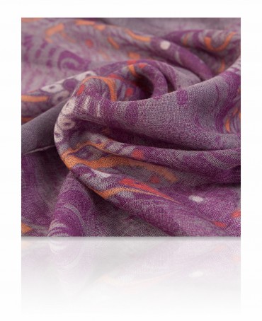 Палантин Женский ZW-TRIBAL/DEEP.PURPLE